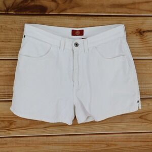 Gap Jean Shorts Womens Sz 10 White Denim 100% Cotton 3" Inseam High Rise Pockets